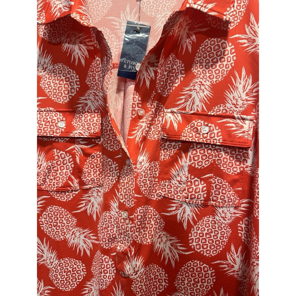 Crown & Ivy NWT Streets Of Charleston Pineapple Dress XL - Picture 2 of 4